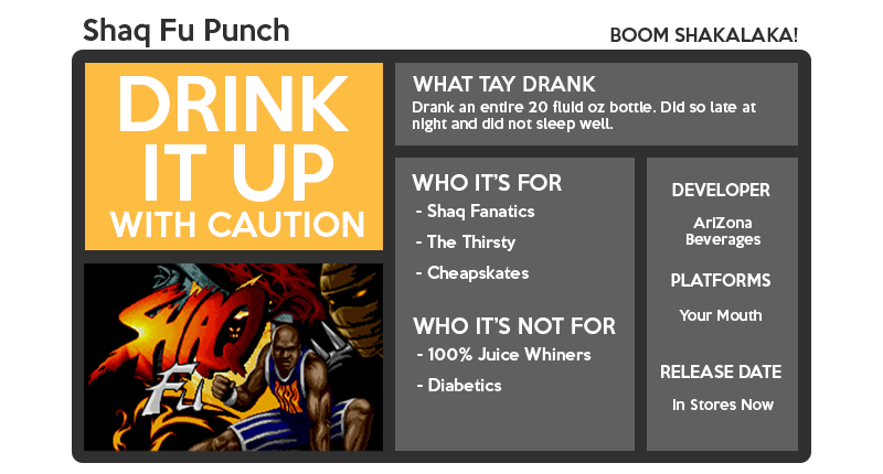 Illustration for article titled Shaq Fu Punch: The SnackTAYku Review